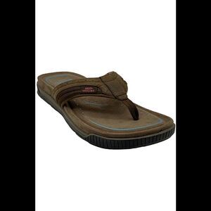 Earth Origins Men's Thong Sandals Santino Brown - Medium